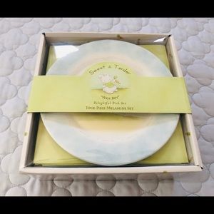 4 Piece Baby Boy Dish Set